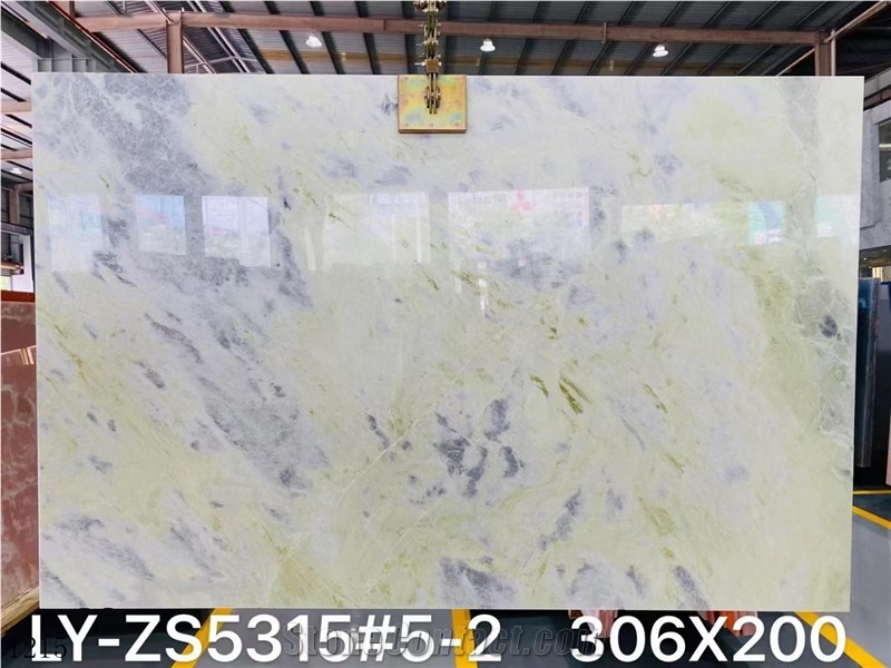 Crystal Blue Marble Marmore Slab In China Stone Market