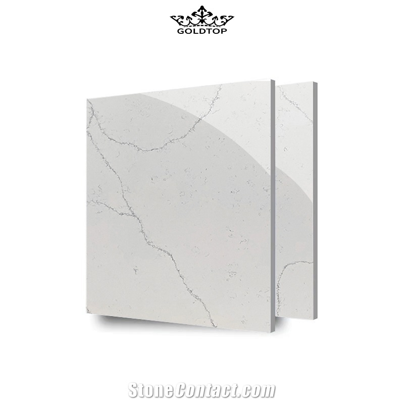 5016 Statuary Quartz Stone For Shower Wall Panels Bathroom