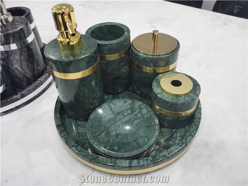 Goldtop Stone OEM/ODM Black Marble Bath Accessories