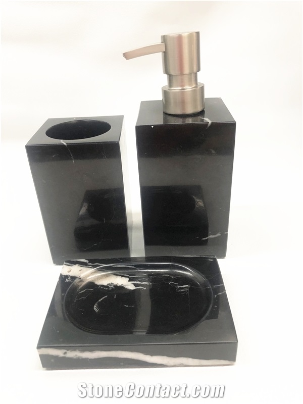 Goldtop Stone OEM/ODM Soap Dish Shower Bottle Sets