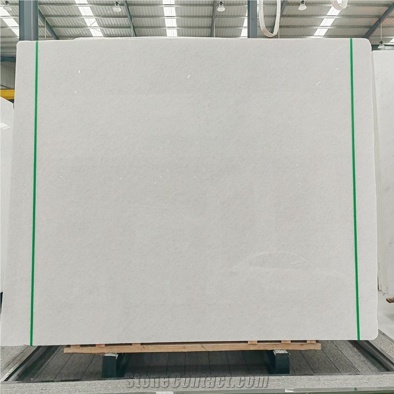 Pure White Crystal Table Natural Marble Slabs