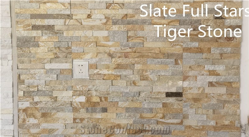 Slate Full Stars Cultured Stone For Wall Cladding Veneer