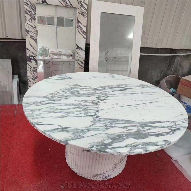 Arabescato White Marble Cafe Coffee Table Tops