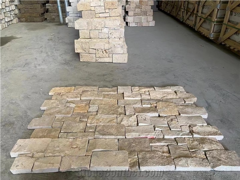 Beige Limestone Wall Cladding Panels