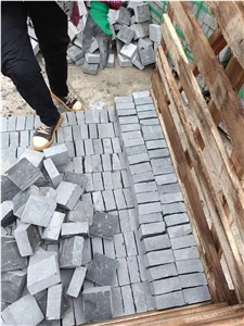 Cheapest Black Basalt Cobble Stone Cubes Paving Stone