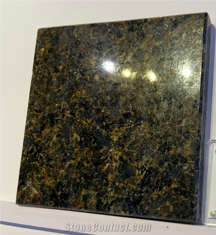 High End Gold Green Granite Polish