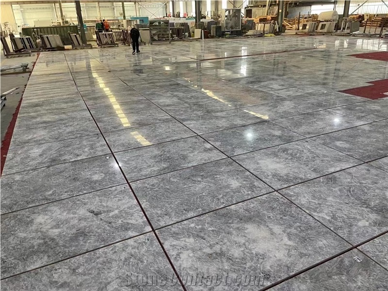 High End Hot  Ice Jade Grey Marble Tile For Floor Wall