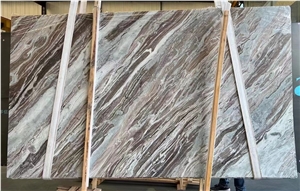 High Quality Blue Marble Purple Vein Marble Slab
