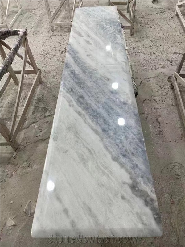 HOT Blue Sky Marble Table Top Cafe Table Tops