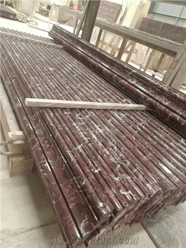 Italy Rosso Levanto Red Marble Borders Cheap Price