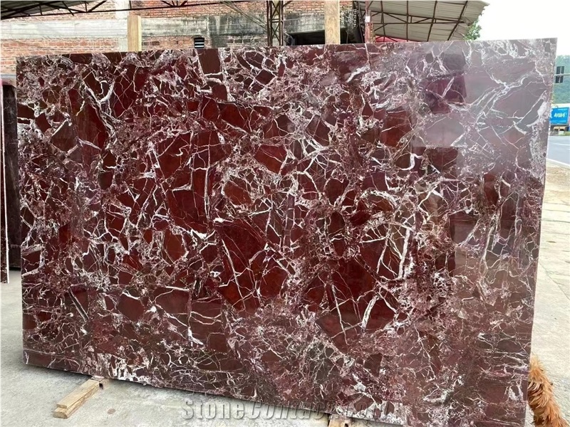 Italy Rosso Levanto Red Marble Borders Cheap Price