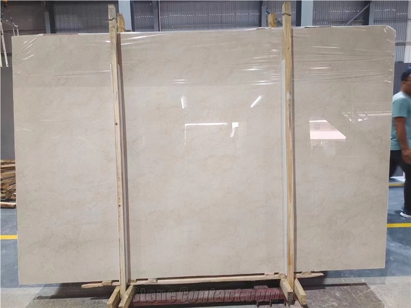 Ksm New European Beige Marble Slab Flooring
