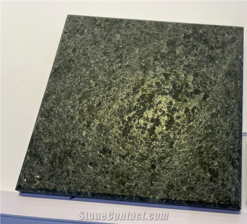 Leathered Dark Granite Tiles For Wall Floor