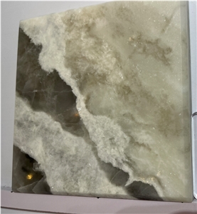 LUXURY WHITE CREAM ONYX JADE TILES