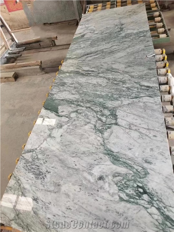 NEW GREEN MARBLE SLAB FOR WALL FLOOR BUILDER