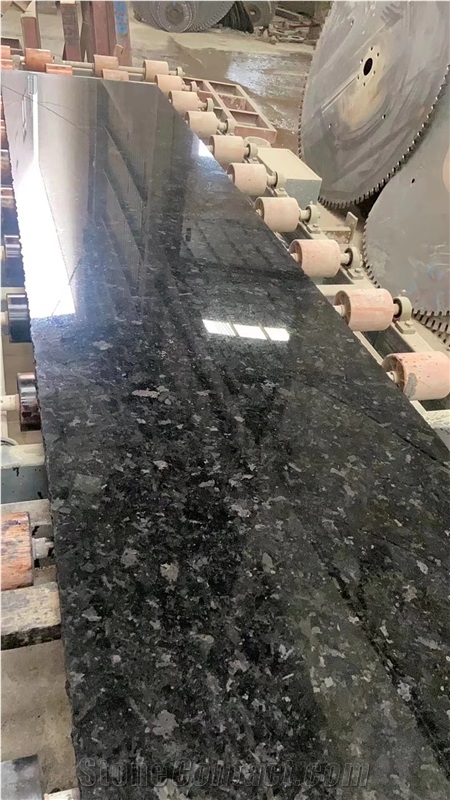 Polished Angola Black Granite Tiles For Floor