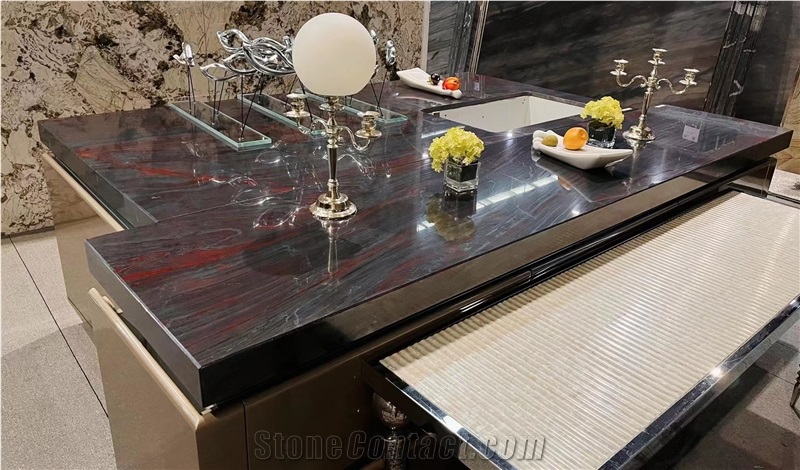Special Luxury Iron Red Granite Slab For Wall