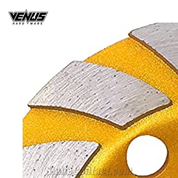 100MM Gold Alloy Floor Abrasive Tools Diamond Grinding Wheel