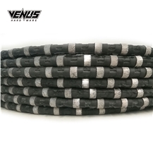 Coated Wire Diamond Wire Saw Rope For Marble Quarry Cutting