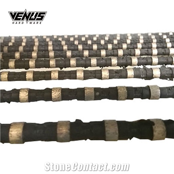 Coated Wire Diamond Wire Saw Rope For Marble Quarry Cutting