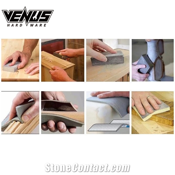 Products Foam Sandpaper Handle Sanding Sponge