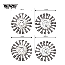 Round Shape Stainless Steel Twisted Knot Wire Wheel Brush