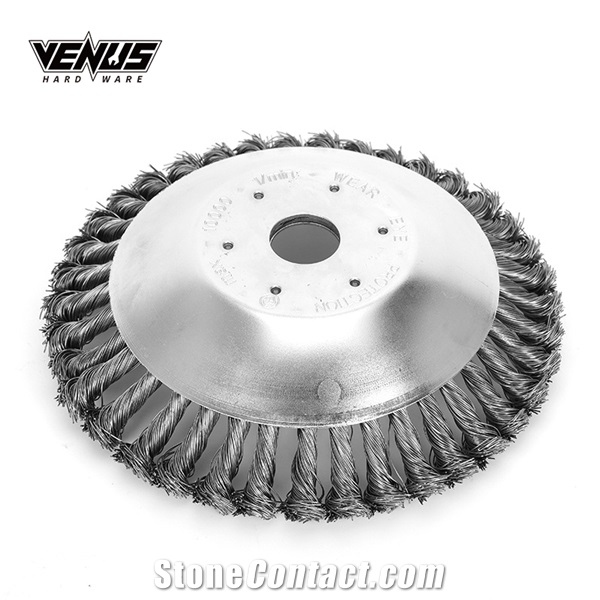Trimmer Head Wire Brush Steel Knotted Wire Wheel Brush