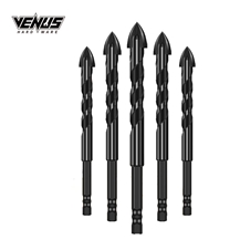 Universal Drilling Tool Porcelain Cross Alloy Drill Bit
