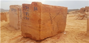 Red Travertine Blocks
