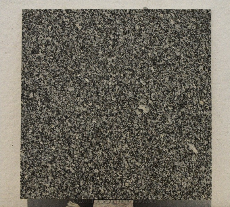 Alma Grey Granite Slabs, Tiles