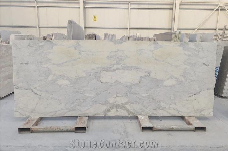 Calacatta Verde Bookmatched Slabs And Tiles