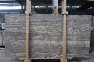 Silver Travertine Vein Cut Titanium Extra