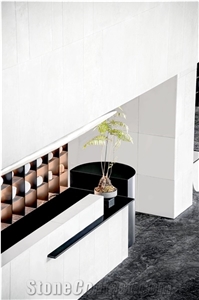 Cut To Size Organic Super White Artificial Stone Walling