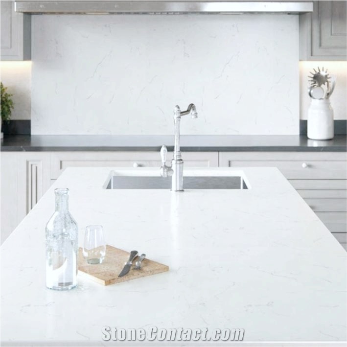 Flash White Artificial Marble Bath Countertop Vanity Tops