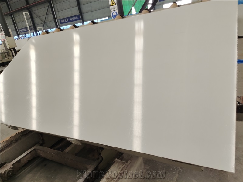 Pure White Artificial Marble Table Top