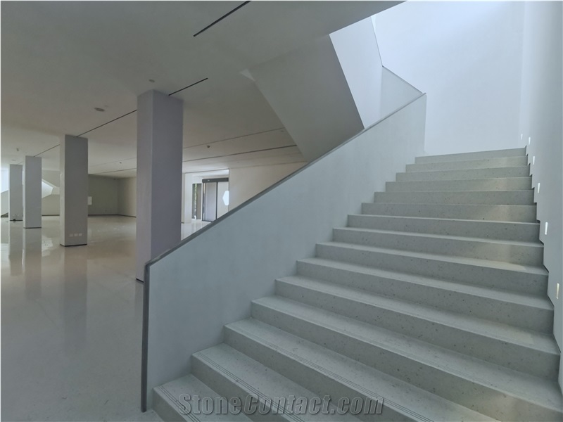 White Terrazzo Stairs