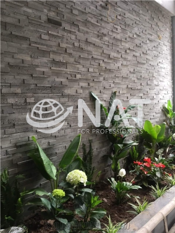 Vietnam Lava Stone Wall Cladding Basalt Stacked Stone Panel