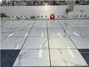 Calacatta White Marble Tile By Intelligent Cutting Machine