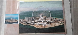 Customized Marble Stone Mosaic Painting