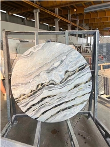 River Blue Marble Table Top