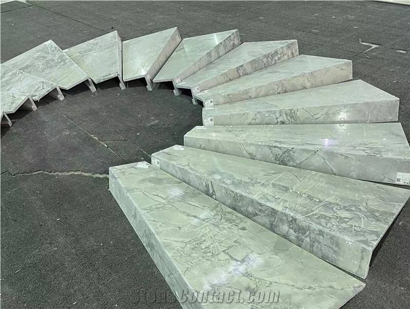 Super White Quartzite Stairs