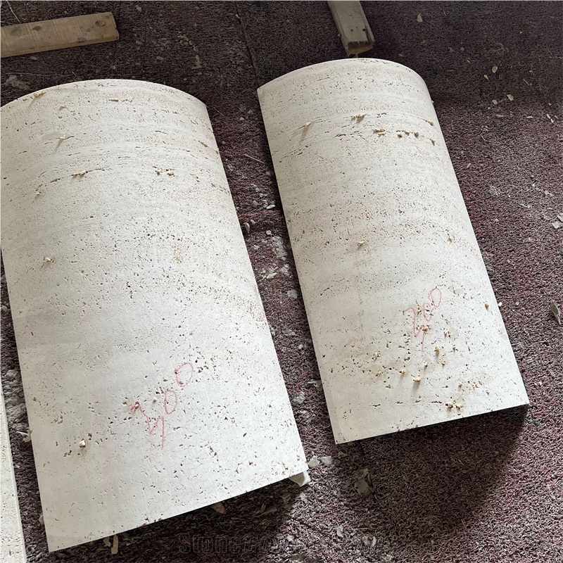 Best Quality Round Hollow Travertine Column Customized