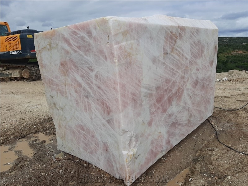 Cristallo Pink Quartzite Blocks
