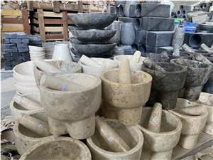 Marble Mortar And Pestle