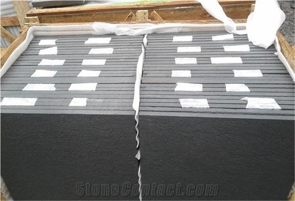 Honed Black Sandstone Tile