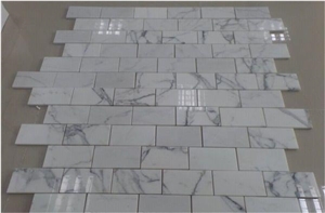 New Design White Marble Calacatta Mosaic In New Shape