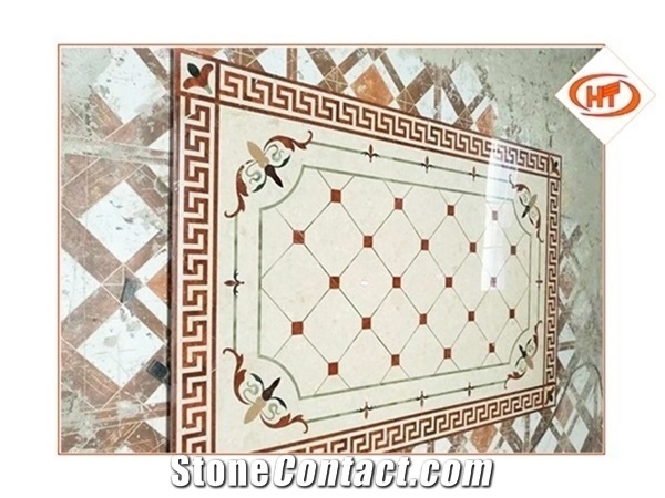 Flooring Paving Tiles Patterns Design Waterjet Carpet Medallions