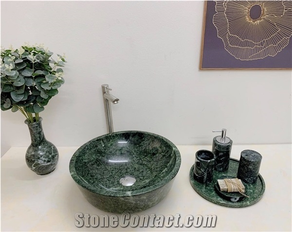 Green Marble Sink Wash Sink Bathroom Sink