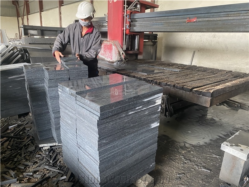 Vietnamese Absolute Black Granite Slabs&Tile Special Deal