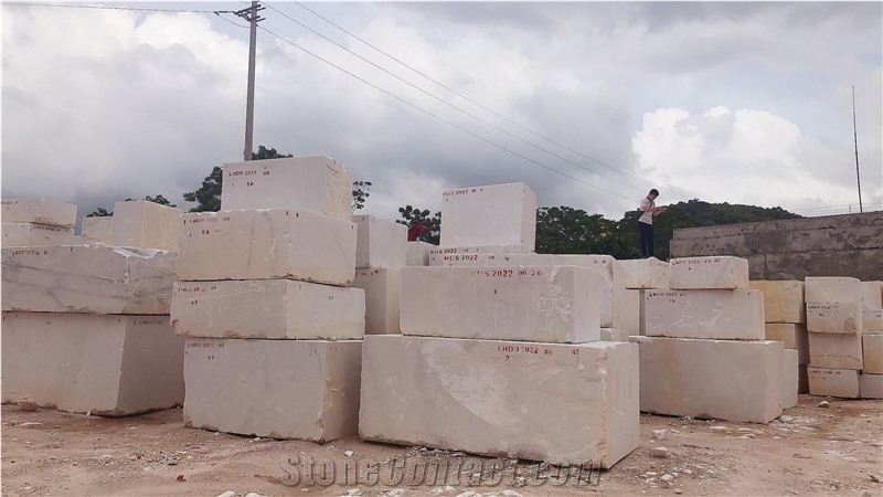 White Marble Blocks From Our Own Quarry- Best Price